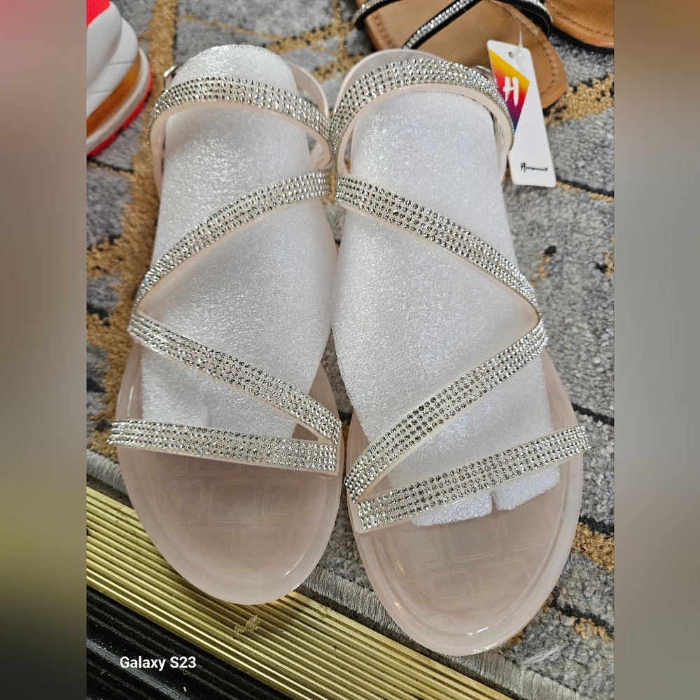 Elegant Rhinestone Strappy Sandals